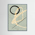 Teal Wood Balancegame(patternline) Poster