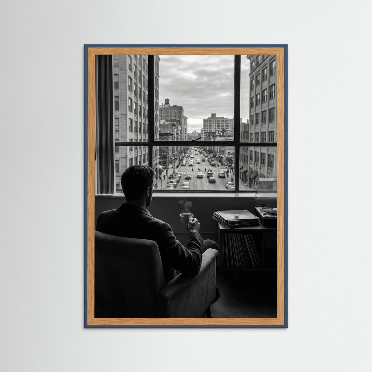 Teal Wood Balcony Serenity