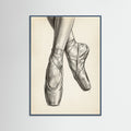 Teal Wood Ballet Dancer Study