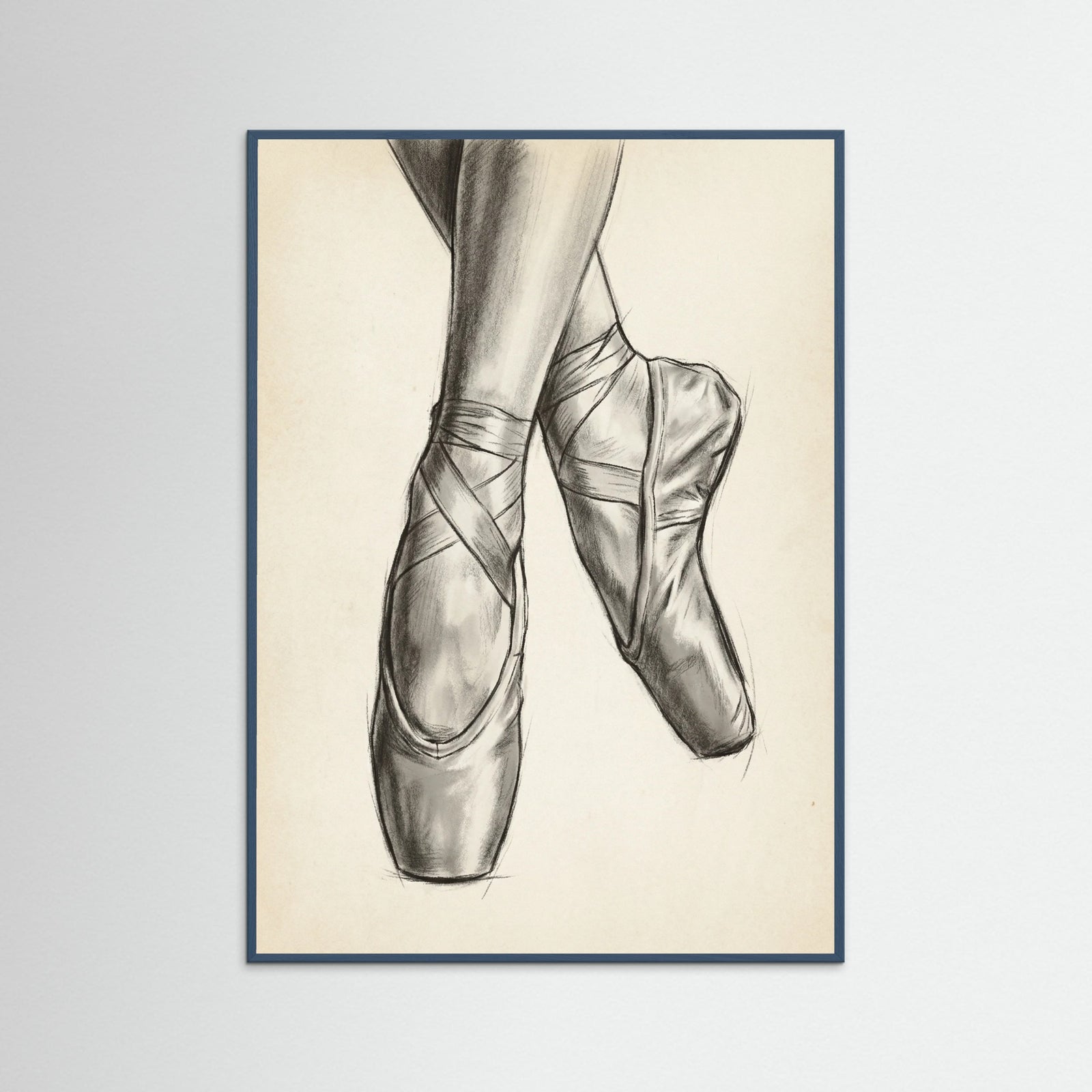 Teal Wood Ballet Dancer Study