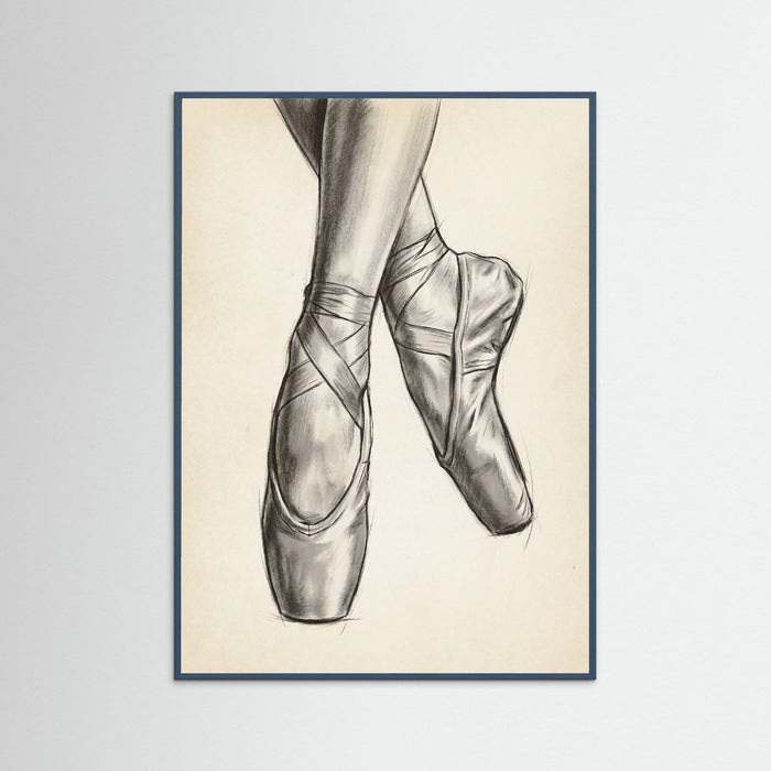 Teal Wood Ballet Dancer Study