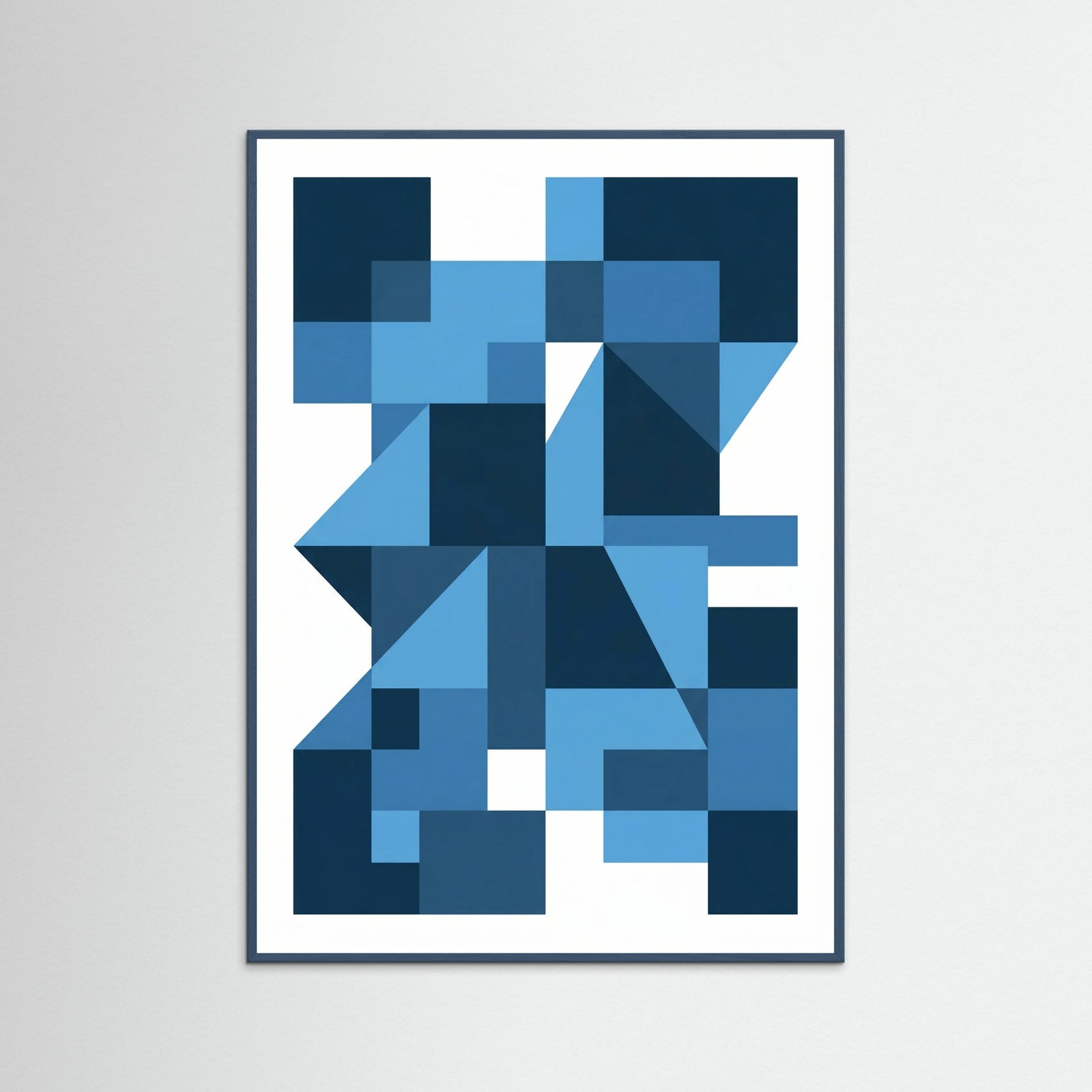 Teal Wood Bauhaus Blue Depths