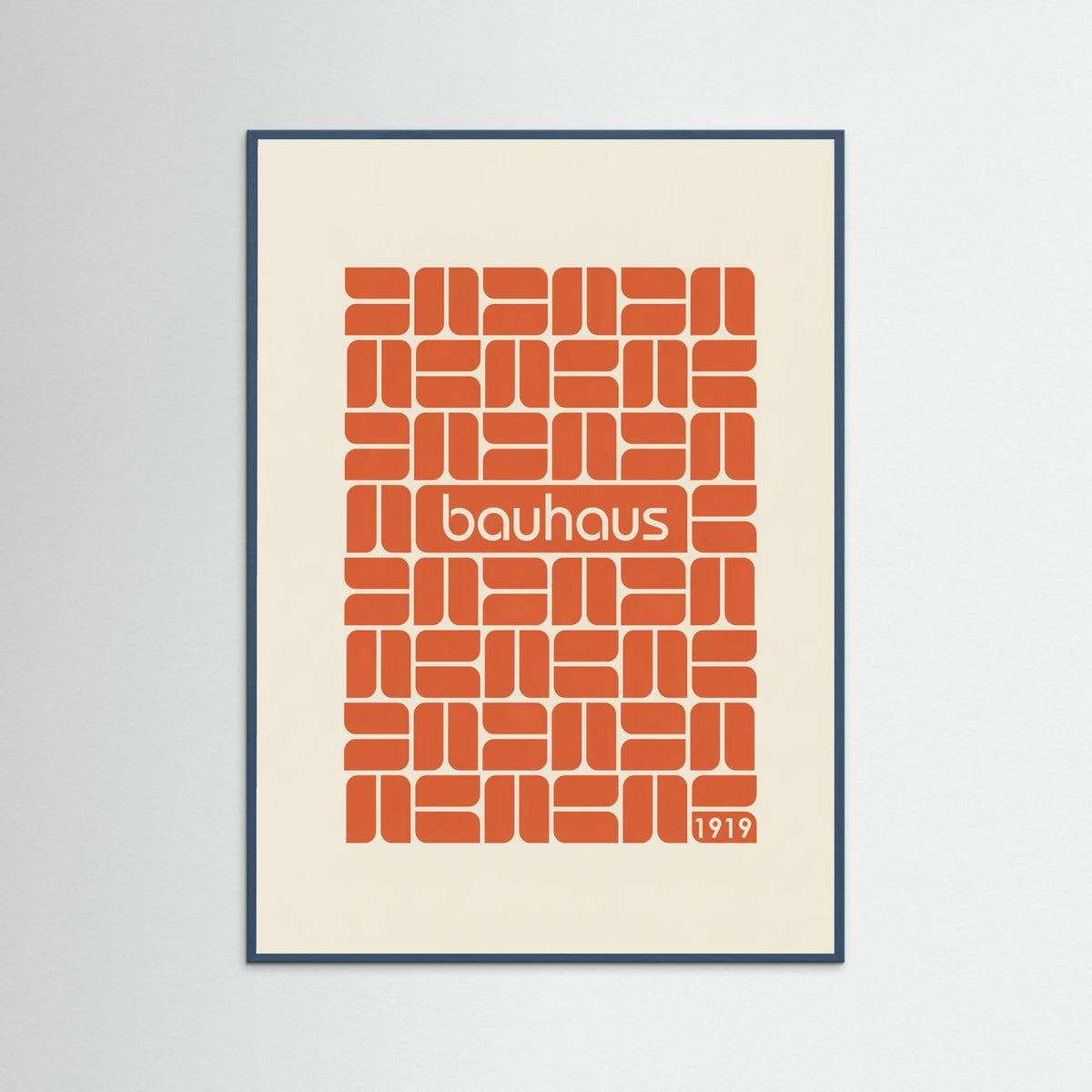 Teal Wood Bauhaus Grid Design