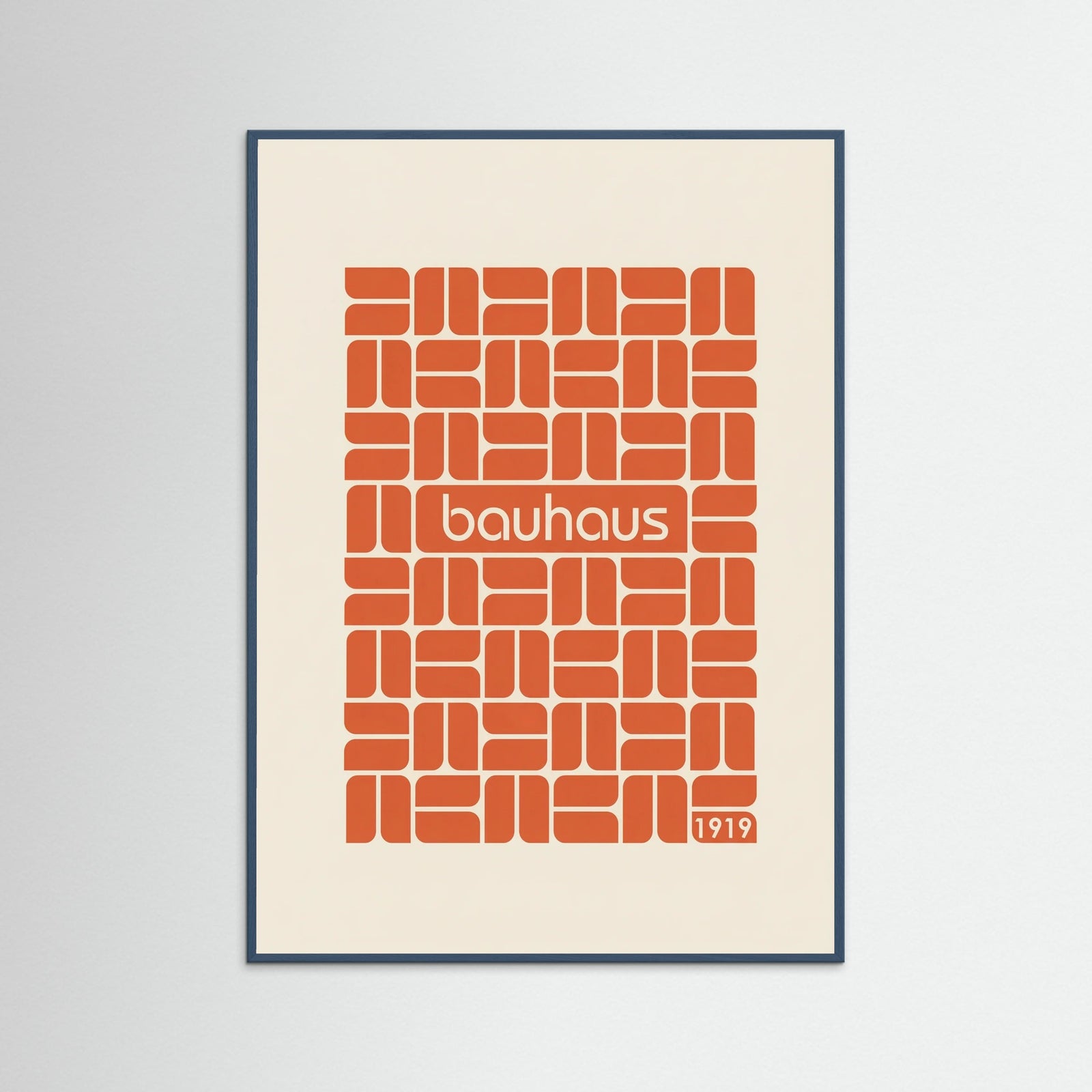 Teal Wood Bauhaus Grid Design