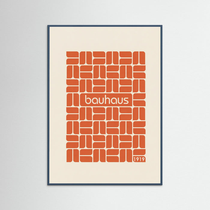 Teal Wood Bauhaus Grid Design
