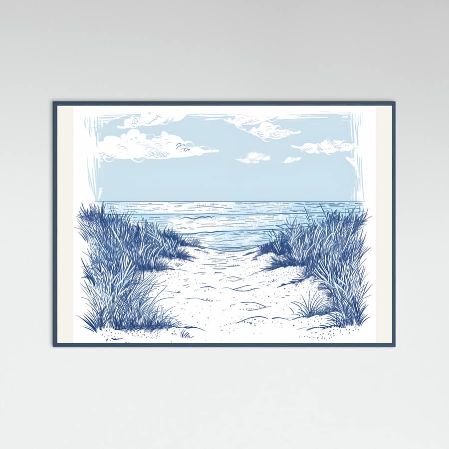 Beach Walk Poster – poster and art print