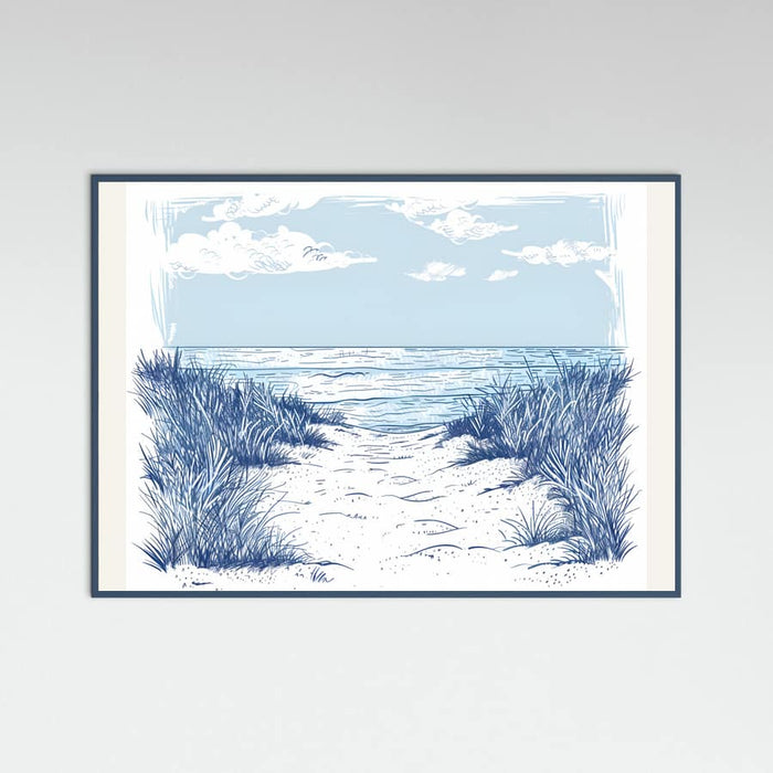 Beach Walk Poster – poster and art print