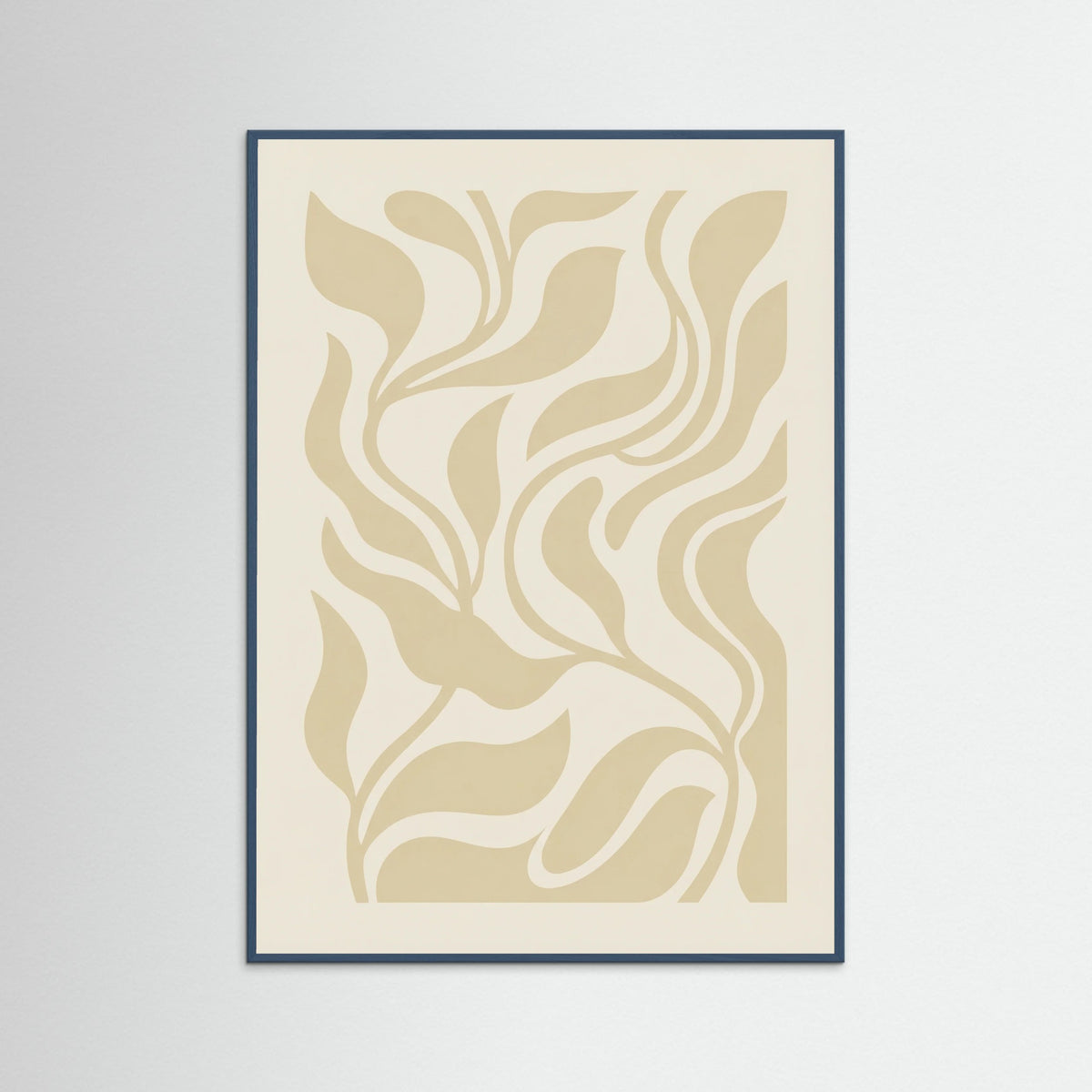 Teal Wood Biomorphic Cut outs