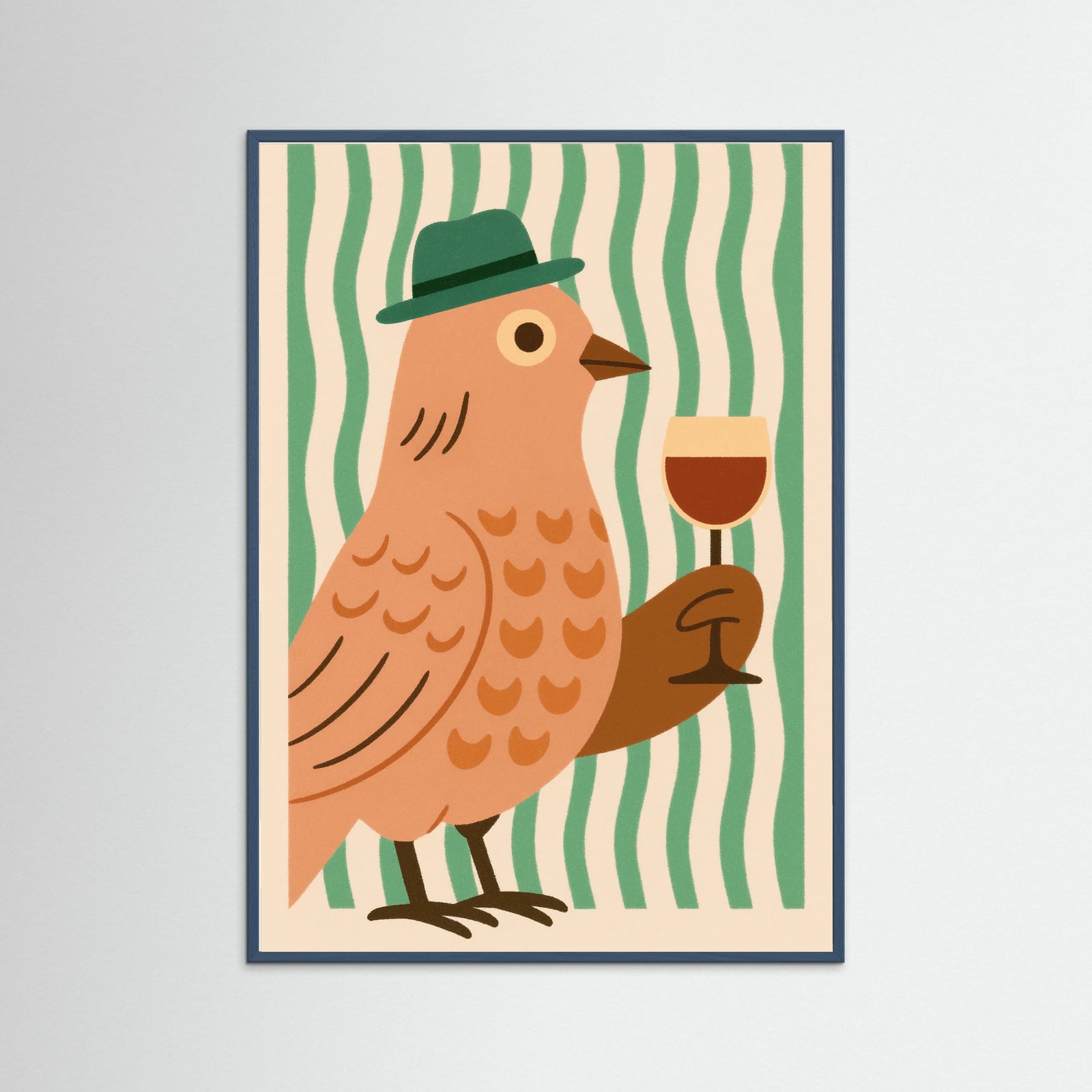 Teal Wood Bistro Beagle