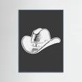 Black Cowboy Hat Poster – plakat og kunsttryk