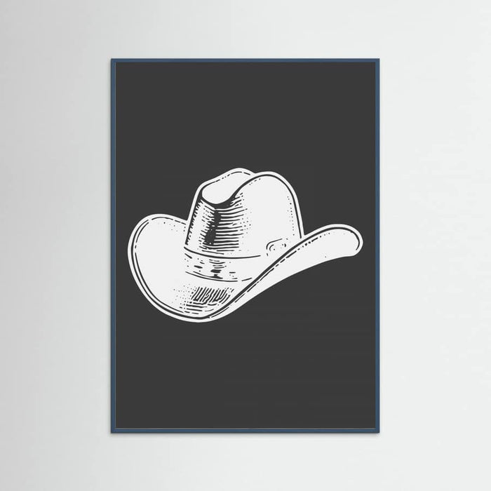 Black Cowboy Hat Poster – plakat og kunsttryk