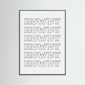 Black Howdy -juliste – juliste ja taidepainatus