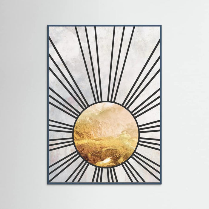 Black gold mid sun Poster – poster and art print