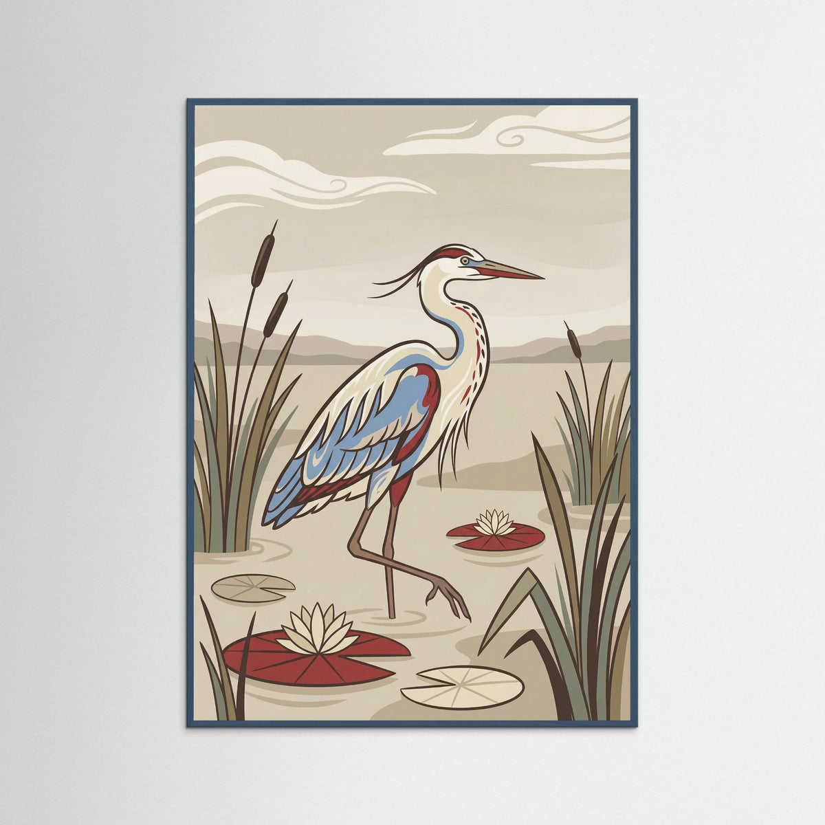 Teal Wood Blossom Walk