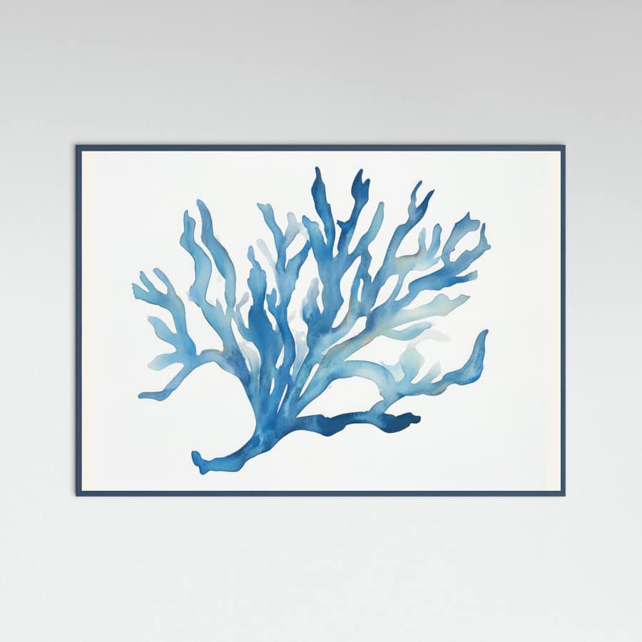Blue Coral Poster – plakat og kunsttryk