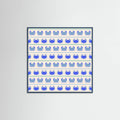 Poster Blue Crabs Nautical Pattern – poster e stampa artistica