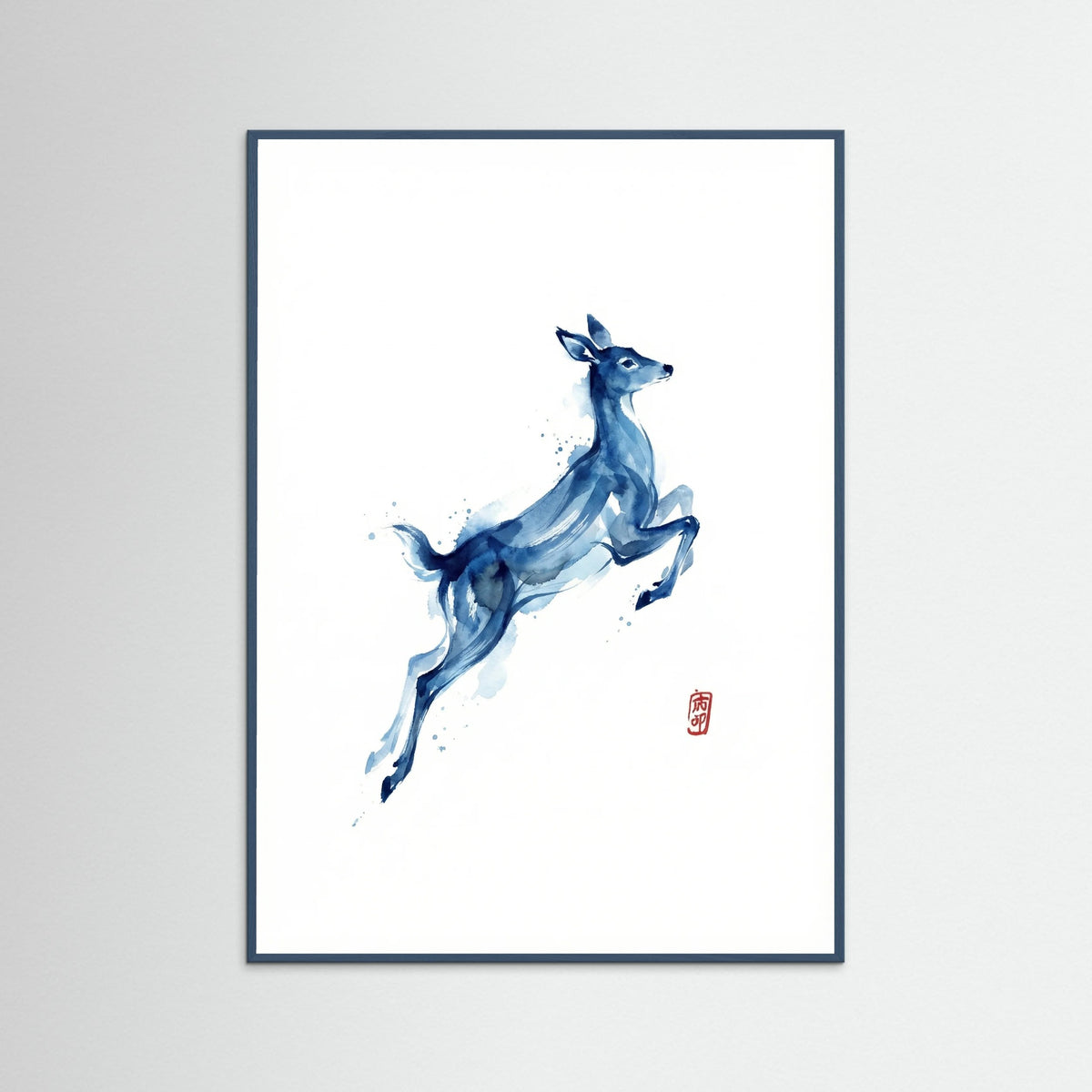 Teal Wood Blue Feathered Flight