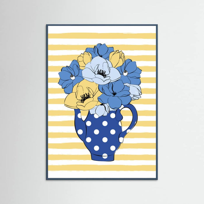 Blue Flowers Poster – poster och konsttryck