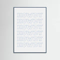 Plakat Blue Howdy – plakat i druk artystyczny