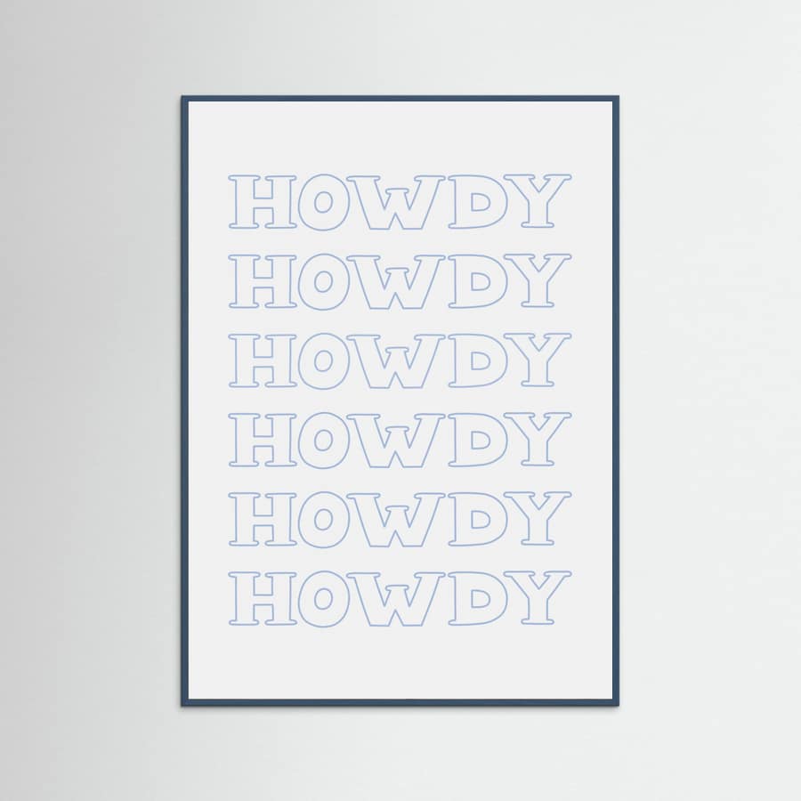 Plakat Blue Howdy – plakat i druk artystyczny