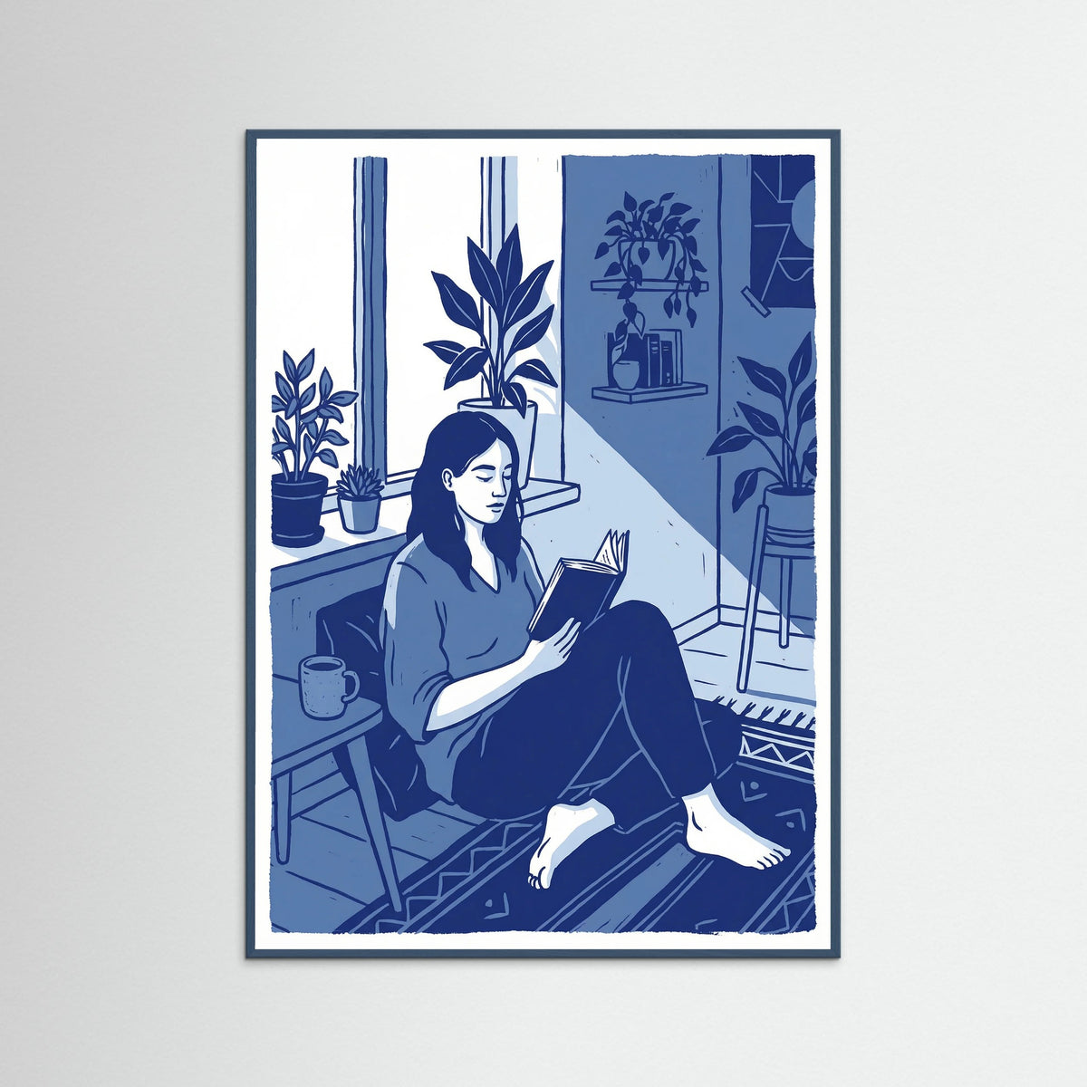 Teal Wood Blue Repose