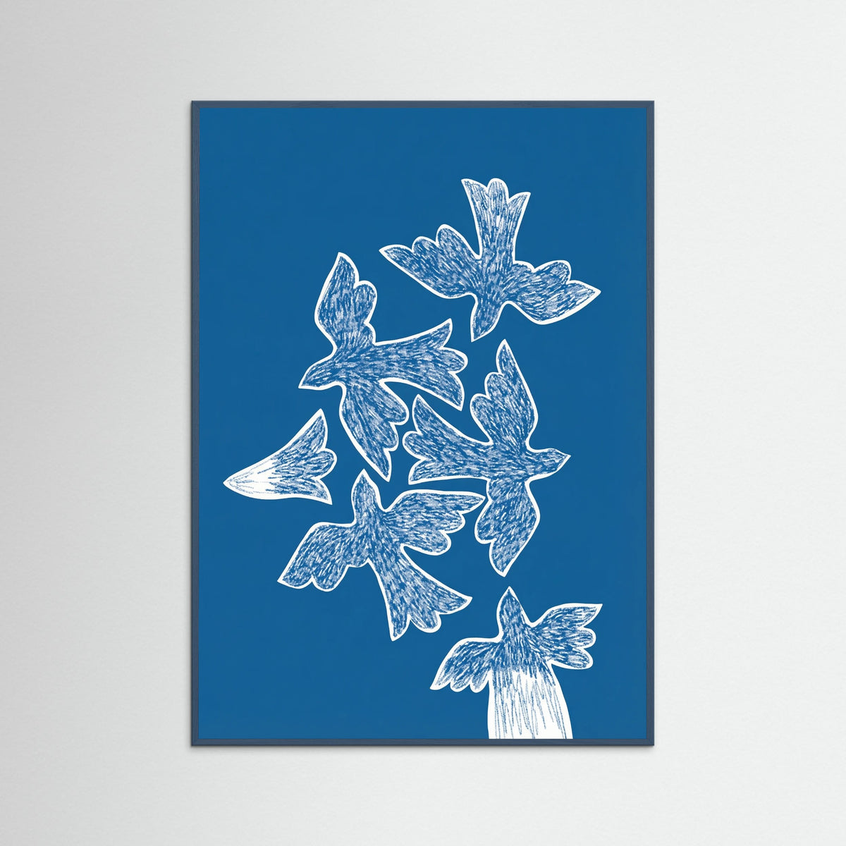 Teal Wood Blue Sky Flight