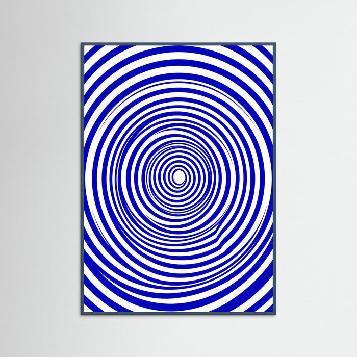 Teal Wood Blue Wave Bauhaus