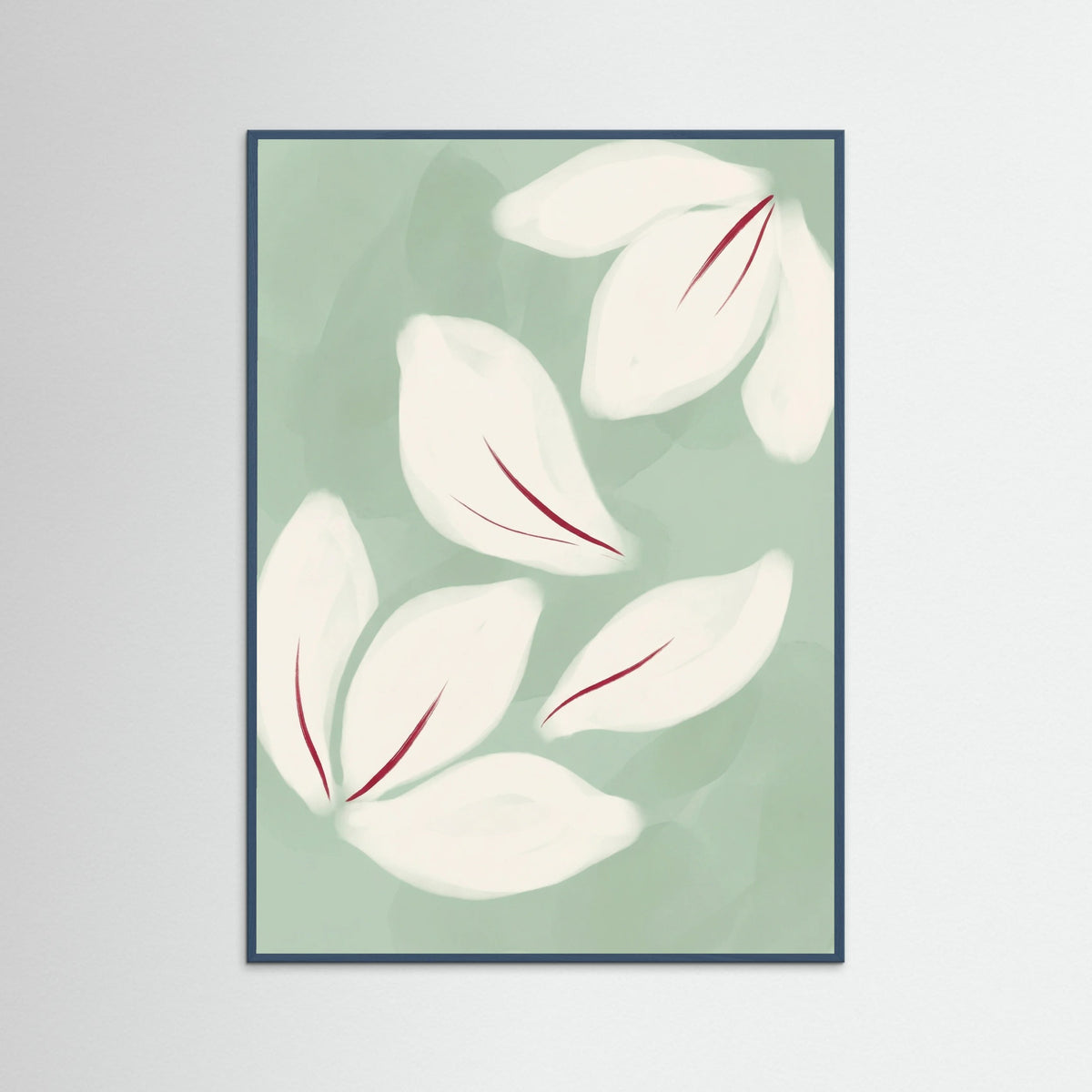 Teal Wood Blush Blooms