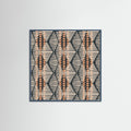 Teal Wood Boho Lines Poster