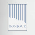 Póster Bonjour Stripes – póster e impresión artística