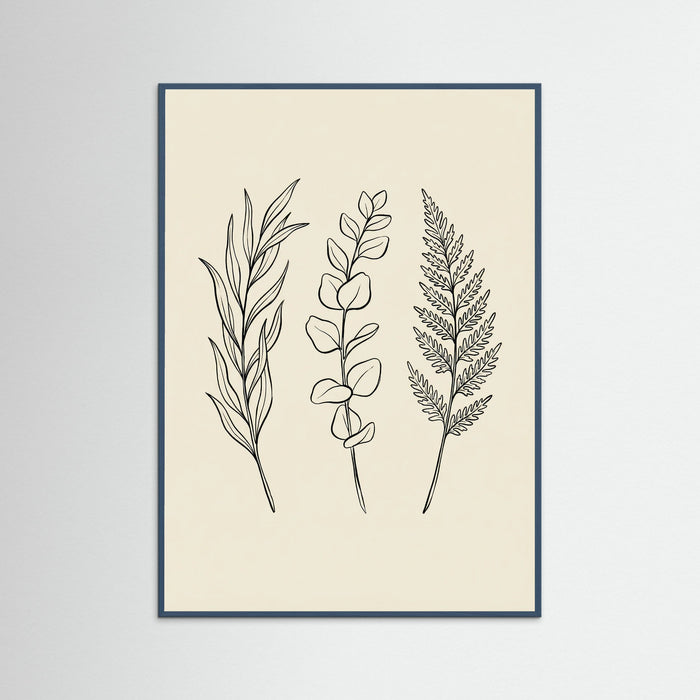 Teal Wood Botanical Bloom