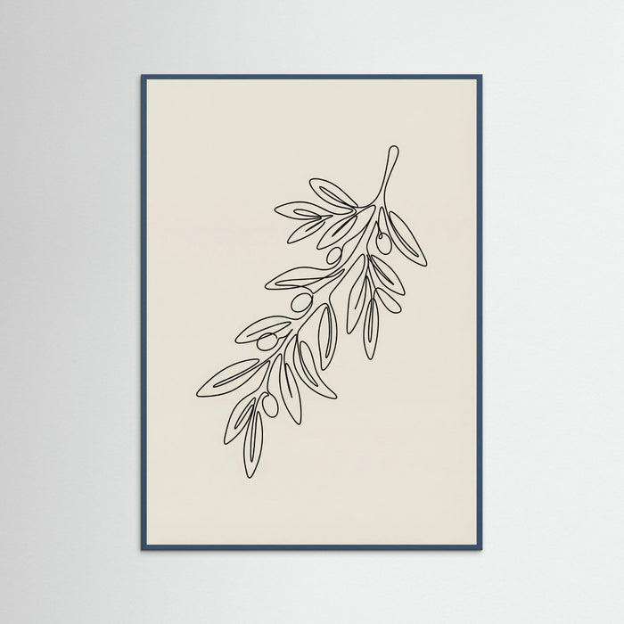 Teal Wood Botanical Contour