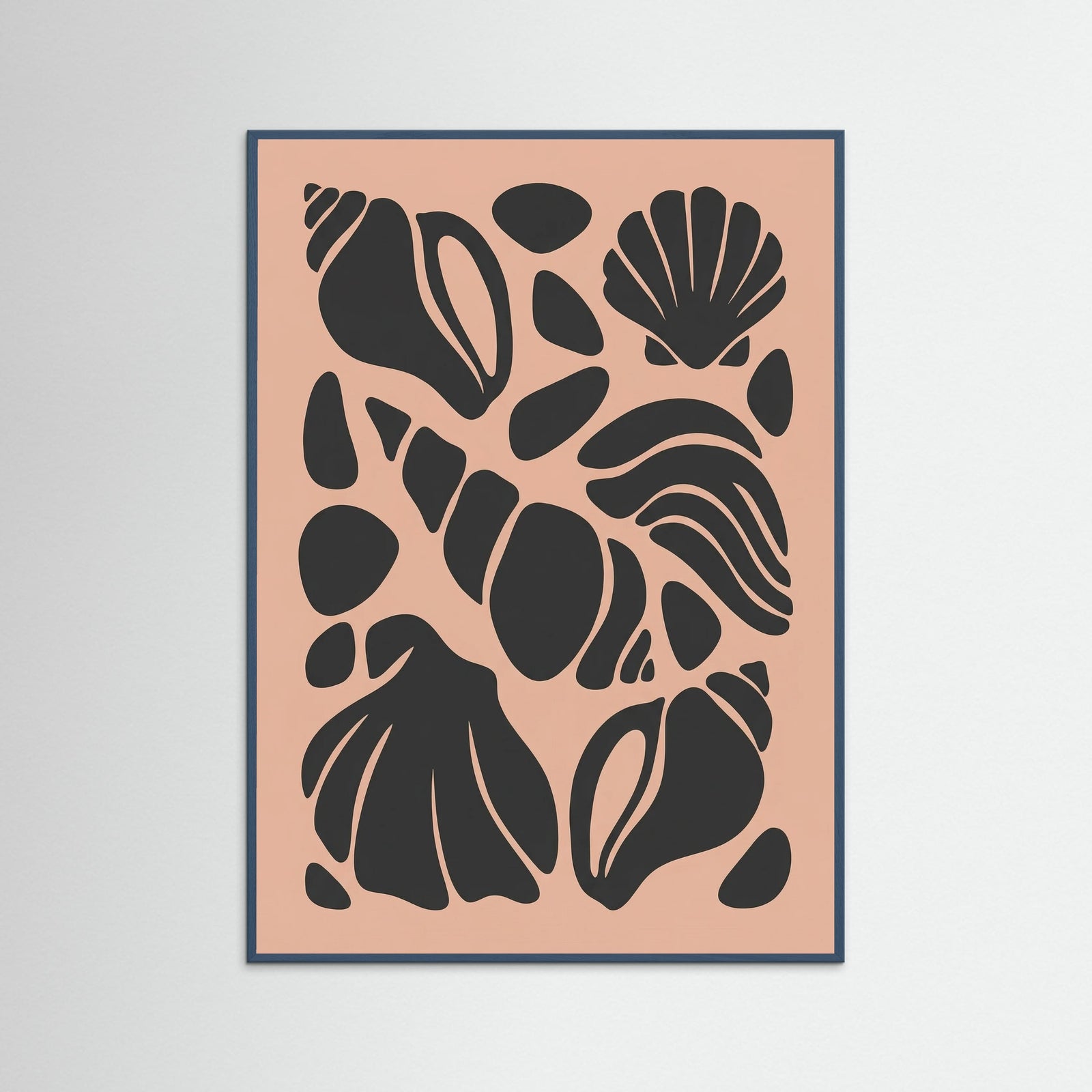 Teal Wood Botanical Cutouts