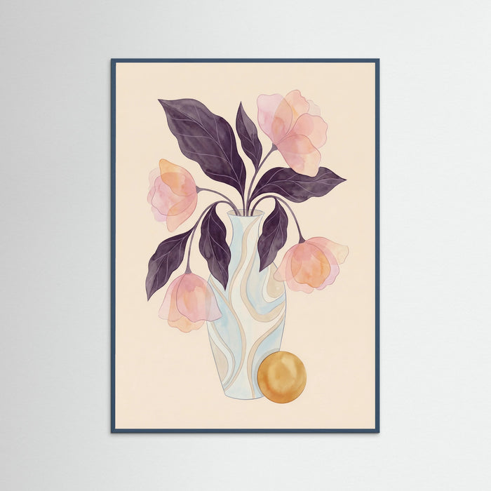 Teal Wood Botanical Embrace