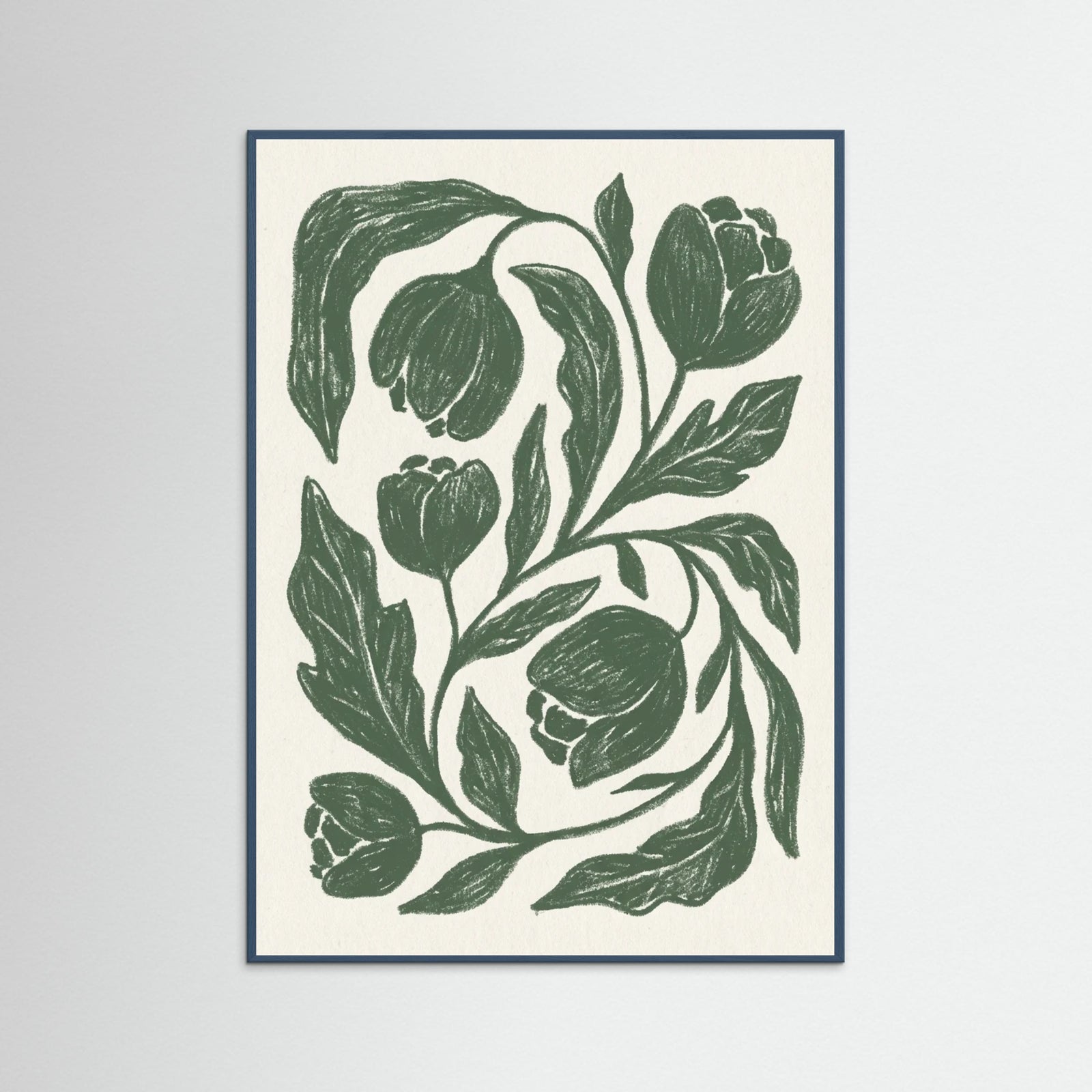 Teal Wood Botanical Flow