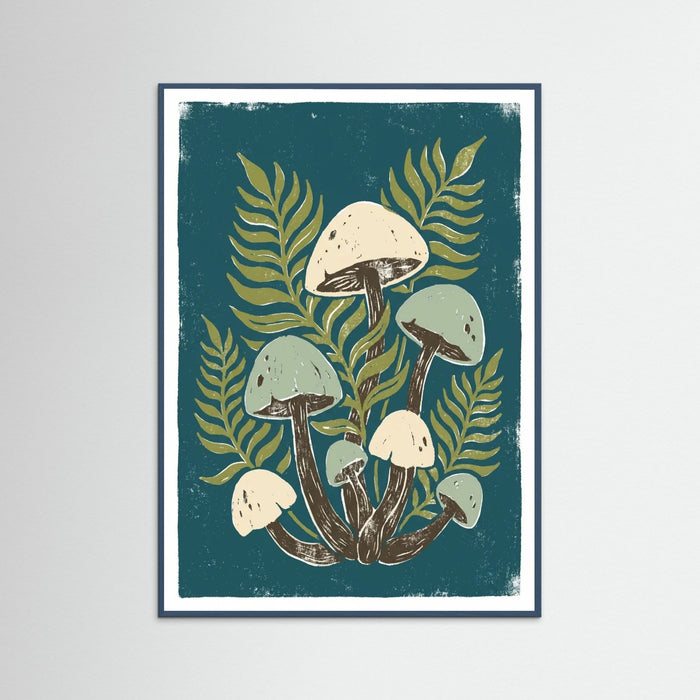 Teal Wood Botanical Flow