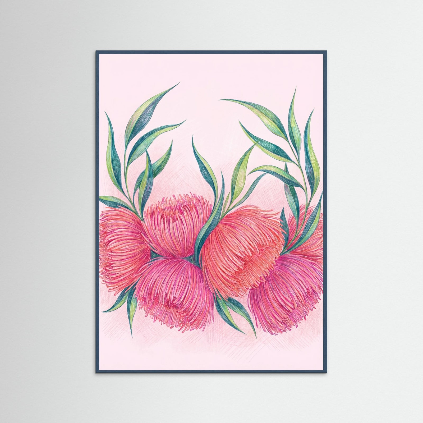 Teal Wood Botanical Fringe