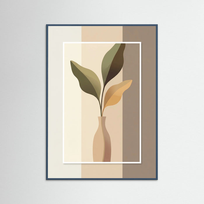 Teal Wood Botanical Harmony Beige