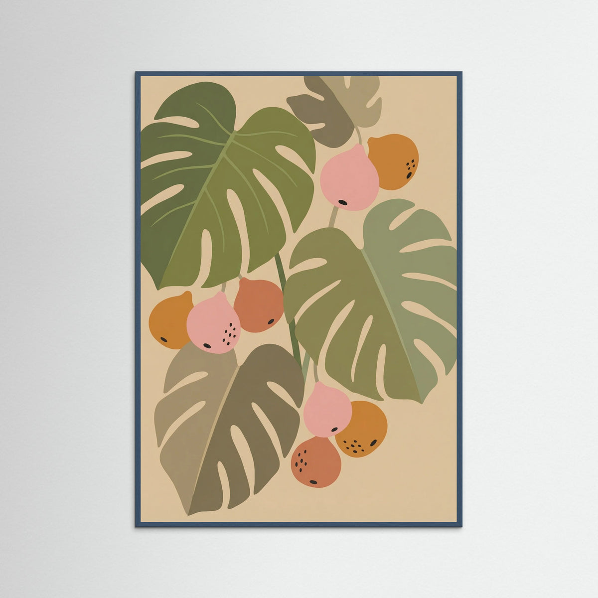 Teal Wood Botanical Harmony