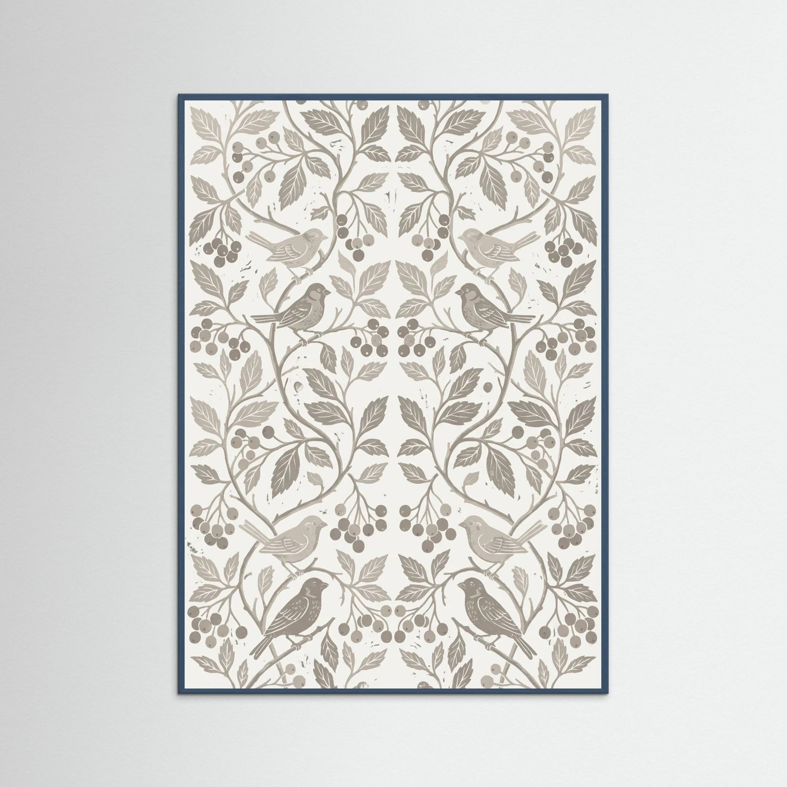 Teal Wood Botanical Serenity