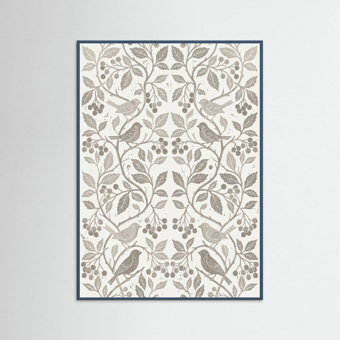 Teal Wood Botanical Serenity