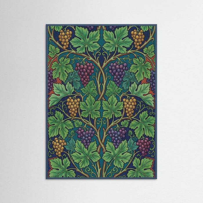 Teal Wood Botanical Serenity