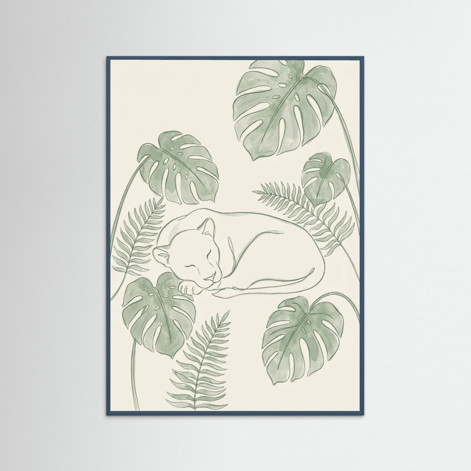 Teal Wood Botanical Serenity