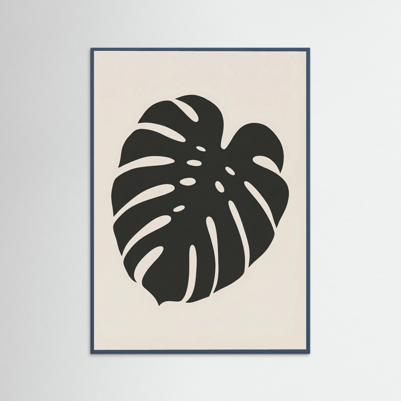 Teal Wood Botanical Silhouette