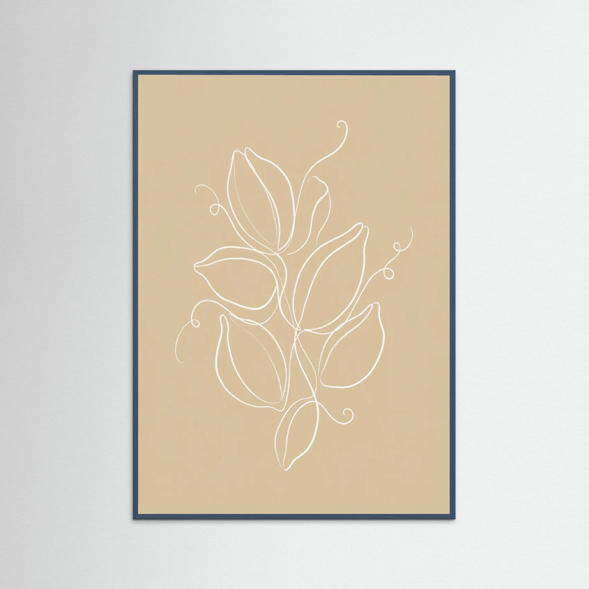 Teal Wood Botanical Simplicity