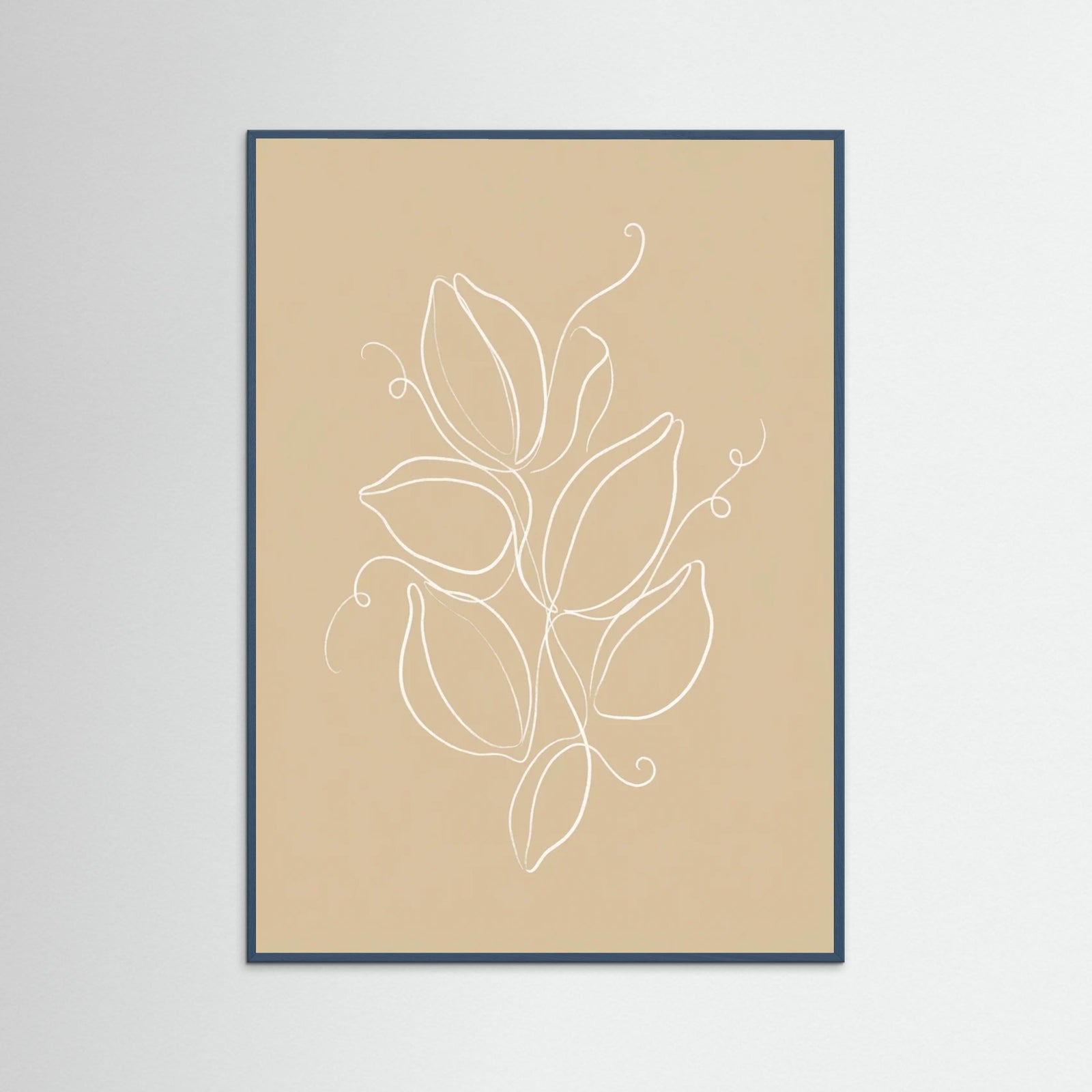 Teal Wood Botanical Simplicity