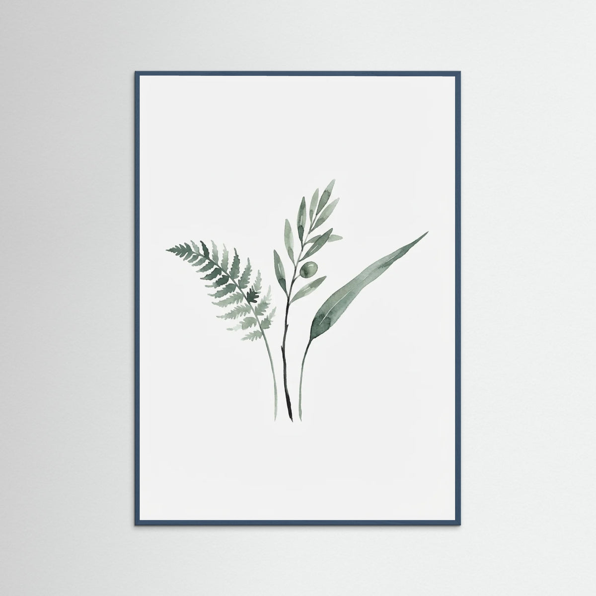 Teal Wood Botanical Simplicity