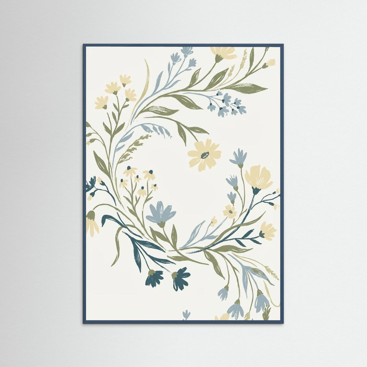 Teal Wood Botanical Vessel