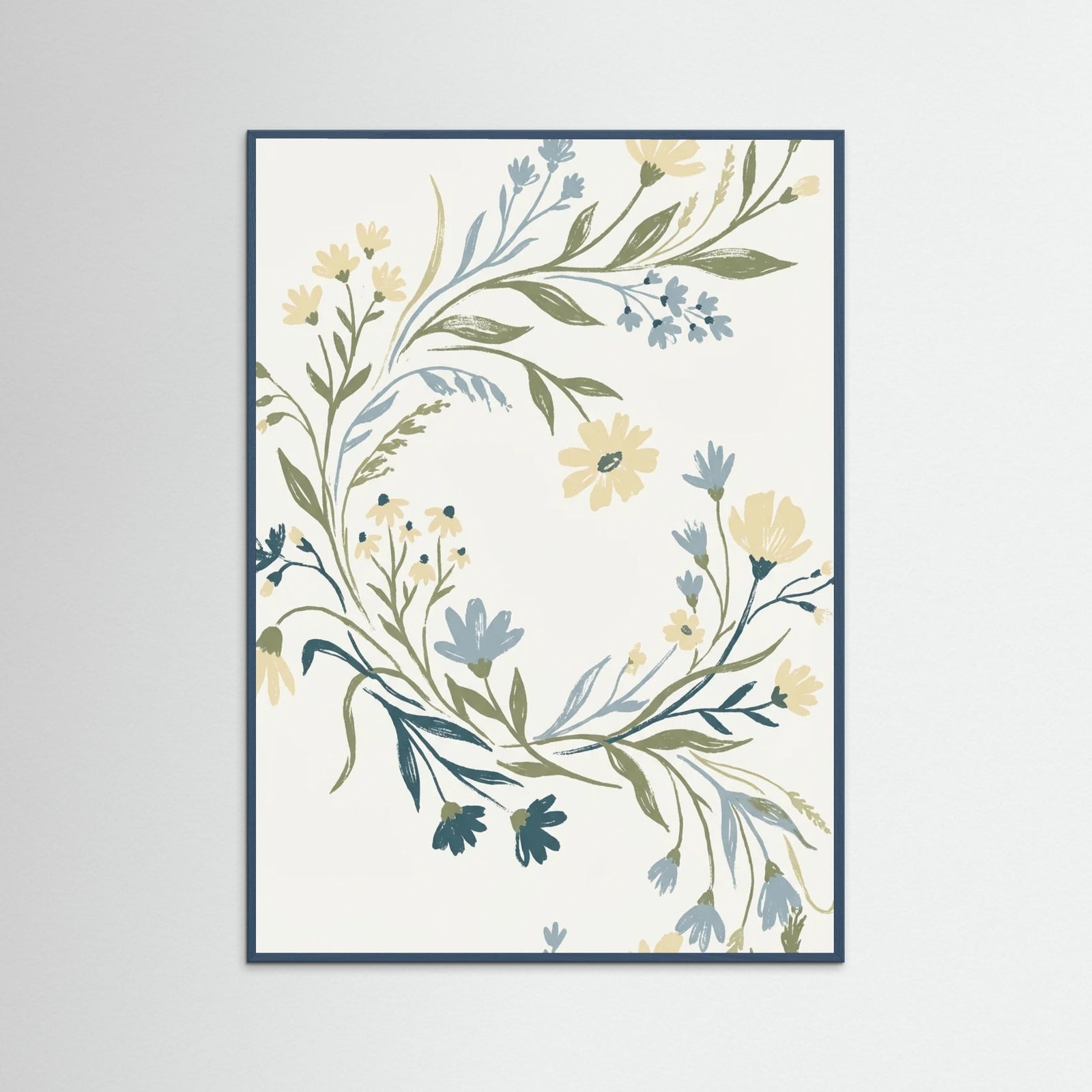 Teal Wood Botanical Vessel