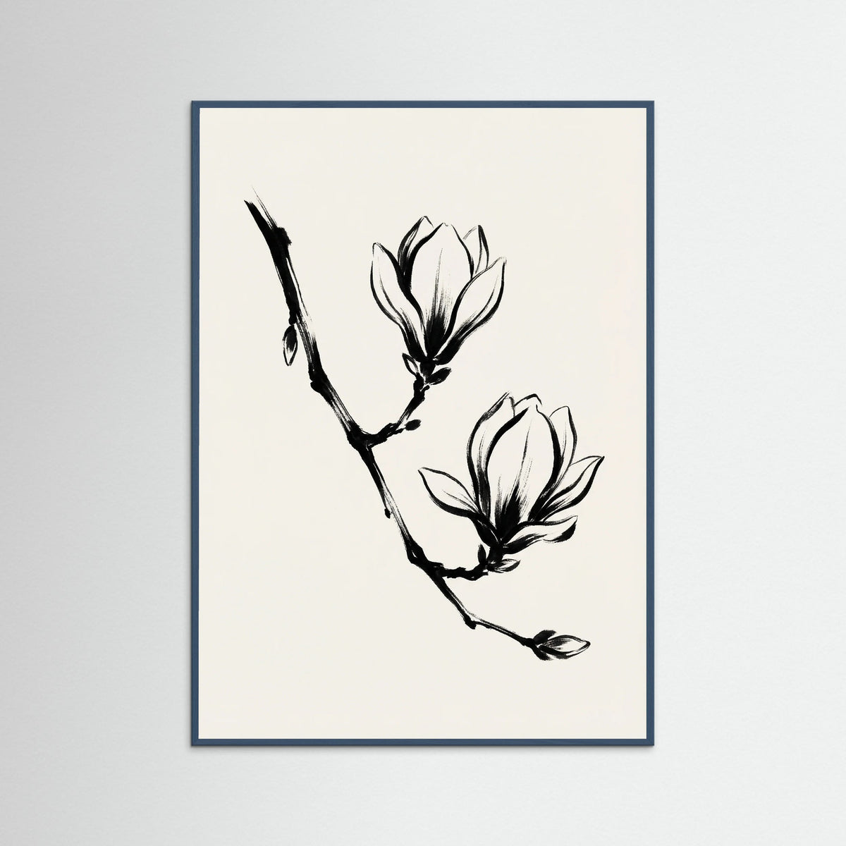Teal Wood Brushstroke Blooms